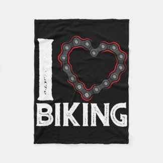 Mountain Bike Cykling Cykel Jag älskar cykling Fleecefilt