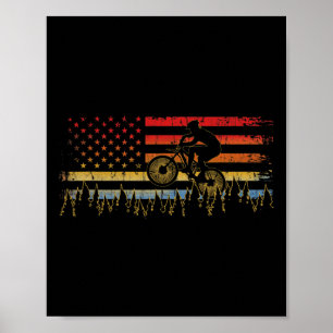 Mountain Bike Cykling Cyklist T-shirt Gåvor För Mä Poster