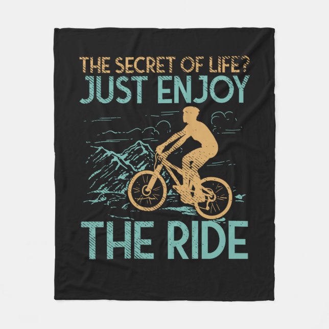 Mountain Bike Cyklist Fleecefilt (Framsidan)