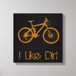 Mountain Bike Dirt Canvastryck