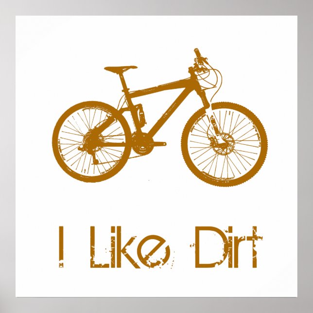 Mountain Bike Dirt Poster (Framsidan)