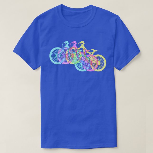 Mountain Bike Down Backe Racer multi färg T Shirt (Design framsida)
