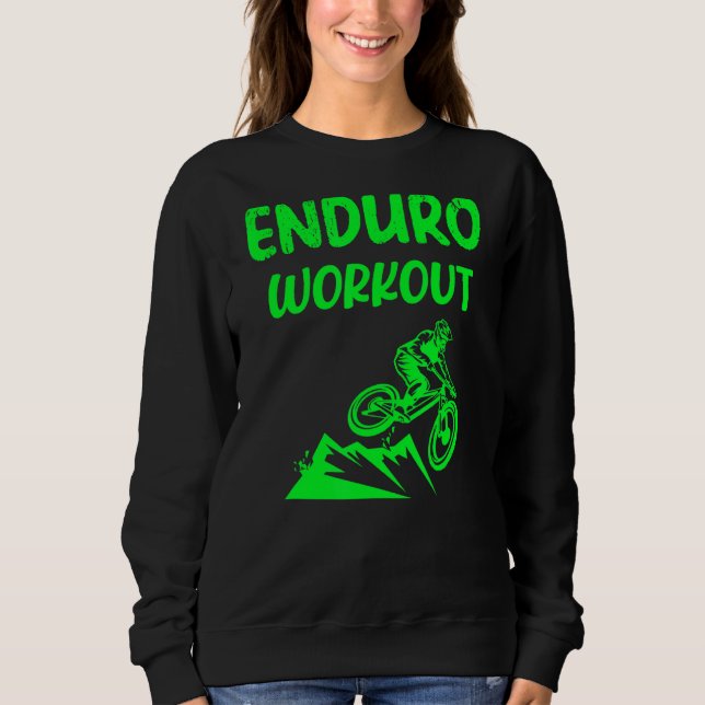Mountain Bike Enduro Workout Mtb Tävla A T Shirt (Framsida)