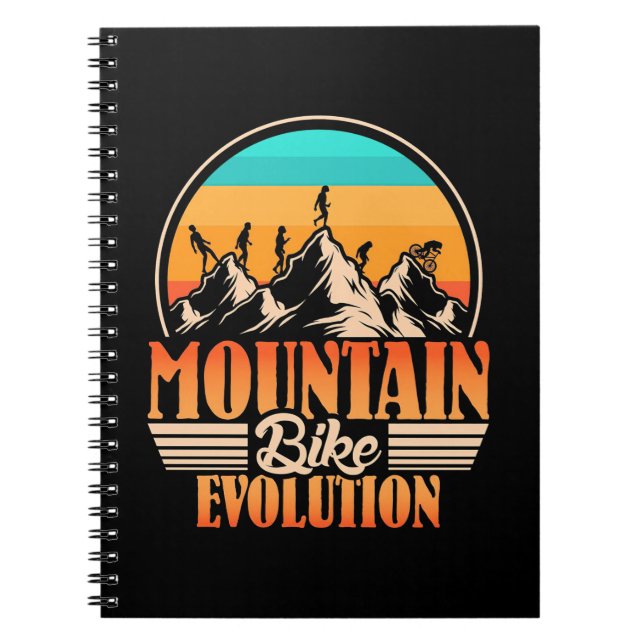 Mountain Bike Evolution Anteckningsbok (Framsidan)