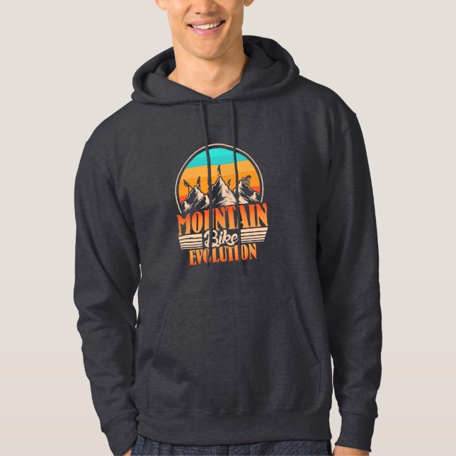 Mountain Bike Evolution Hoodie (Framsida)