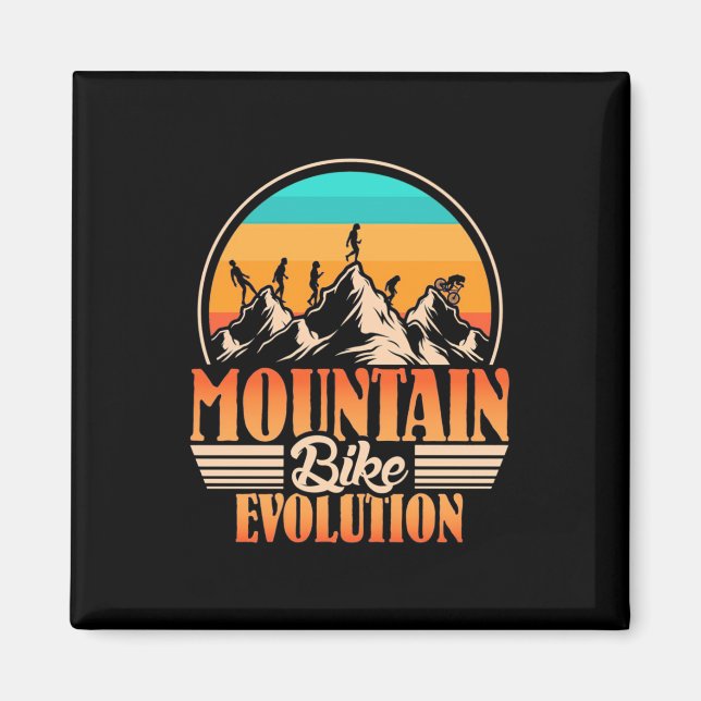 Mountain Bike Evolution Magnet (Framsidan)