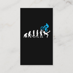 Mountain Bike Evolution MTB Cyclist Funny Biker Visitkort