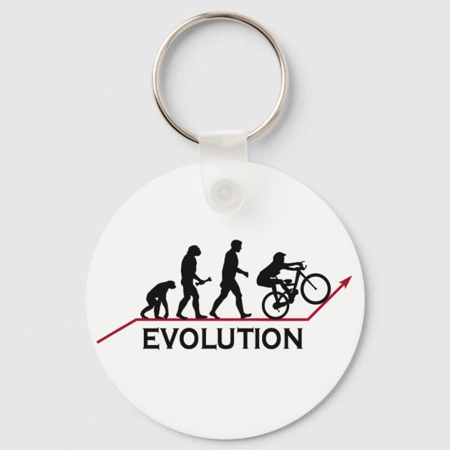 Mountain Bike Evolution Nyckelring (Framsida)