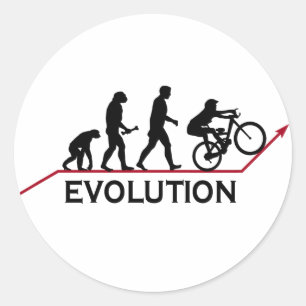Mountain Bike Evolution Runt Klistermärke