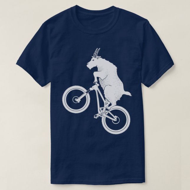Mountain Bike Goat  T Shirt (Design framsida)