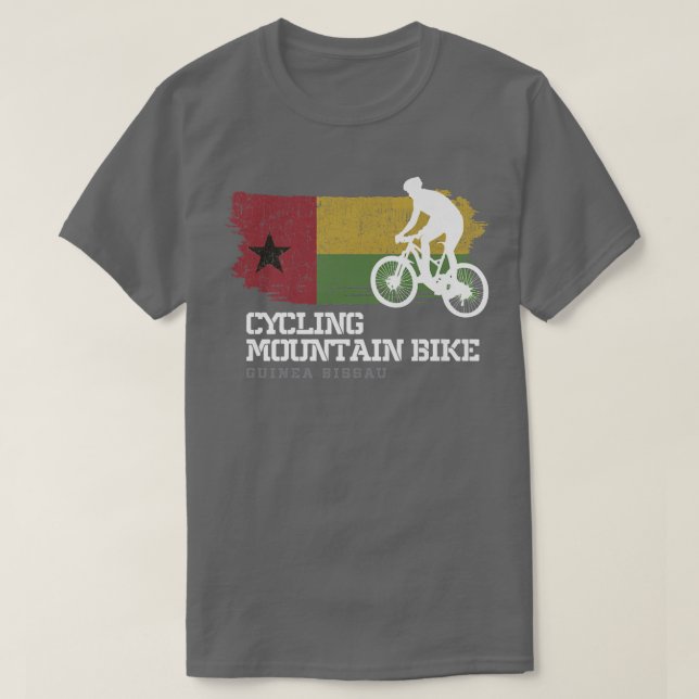 Mountain Bike Guinea Bissau Downhill Biker Biking T Shirt (Design framsida)