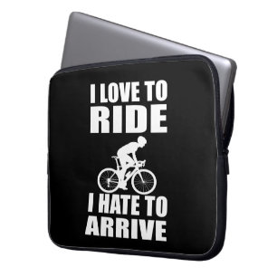 Mountain Bike Humor - Cykelcitat - Rolig cykling Laptop Fodral