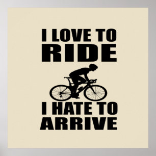 Mountain Bike Humor - Cykelcitat - Rolig cykling Poster