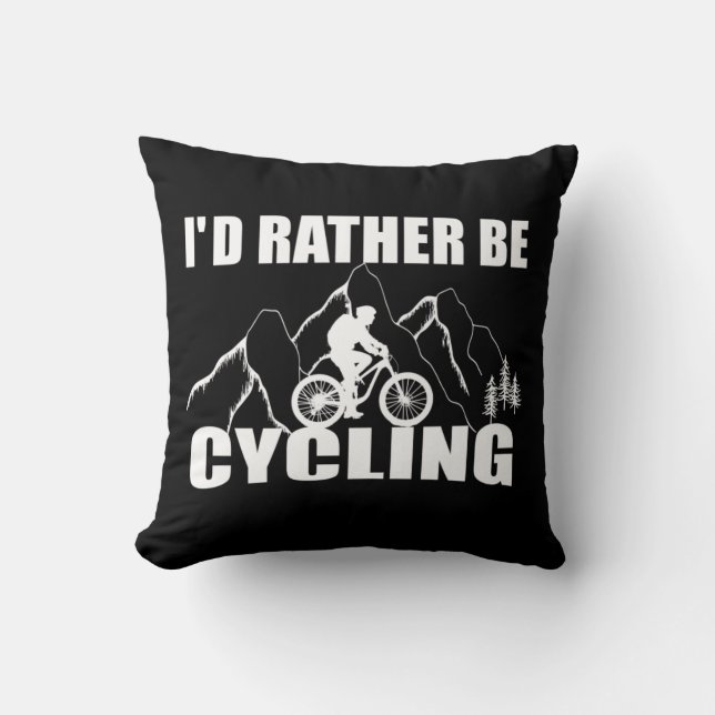Mountain Bike Humor - Roligt Cykling Kudde (Framsida)