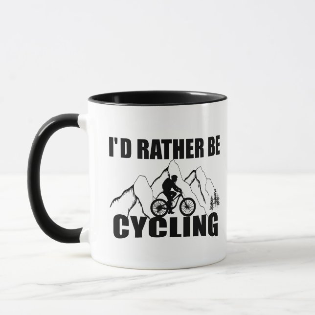 Mountain Bike Humor - Roligt Cykling Mugg (Vänster)