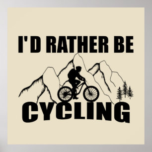 Mountain Bike Humor - Roligt Cykling Poster