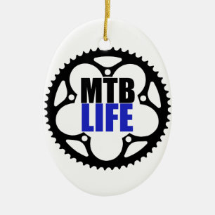 Mountain Bike Life Julgransprydnad Keramik