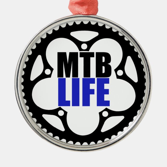 Mountain Bike Life Julgransprydnad Metall (Framsidan)