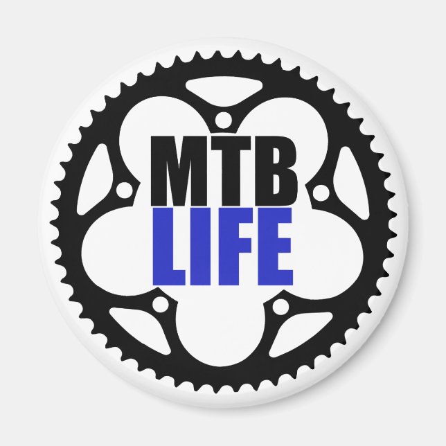 Mountain Bike Life Magnet (Framsidan)