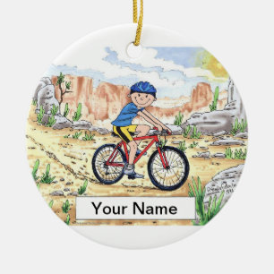 Mountain Bike - Male Julgransprydnad Keramik