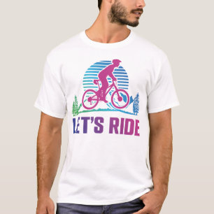 Mountain Bike Mtb Låt oss Ride Retro 90-talet T Shirt