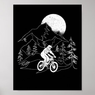 Mountain Bike MTB Vintage Mountain Biker Poster