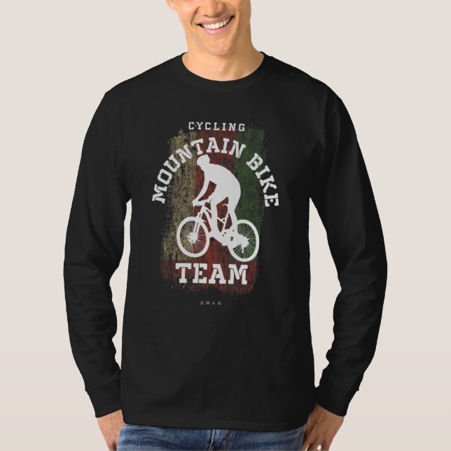 Mountain Bike Oman Mtb Downhill Biker Biking Cycli T Shirt (Framsida)
