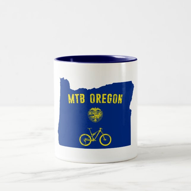 Mountain Bike Oregon Två-Tonad Mugg (Center)