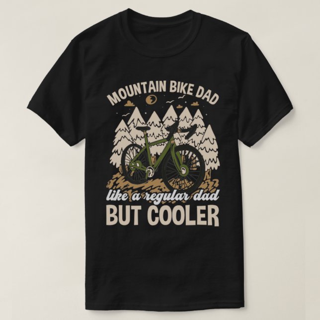 Mountain Bike Pappa T Shirt (Design framsida)