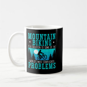 Mountain Bike Rider Cyclist Bicycle Älskare Biker  Kaffemugg