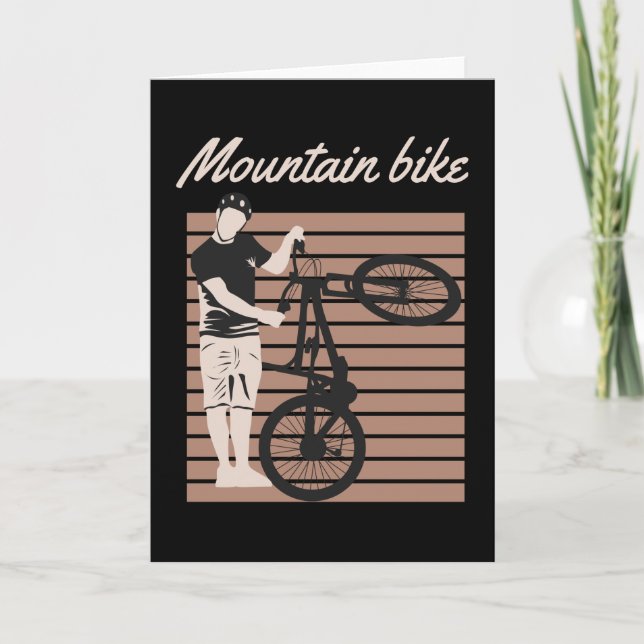Mountain Bike Rider Kort (Framsida)