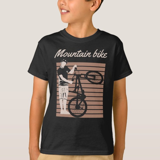 Mountain Bike Rider T Shirt (Framsida)