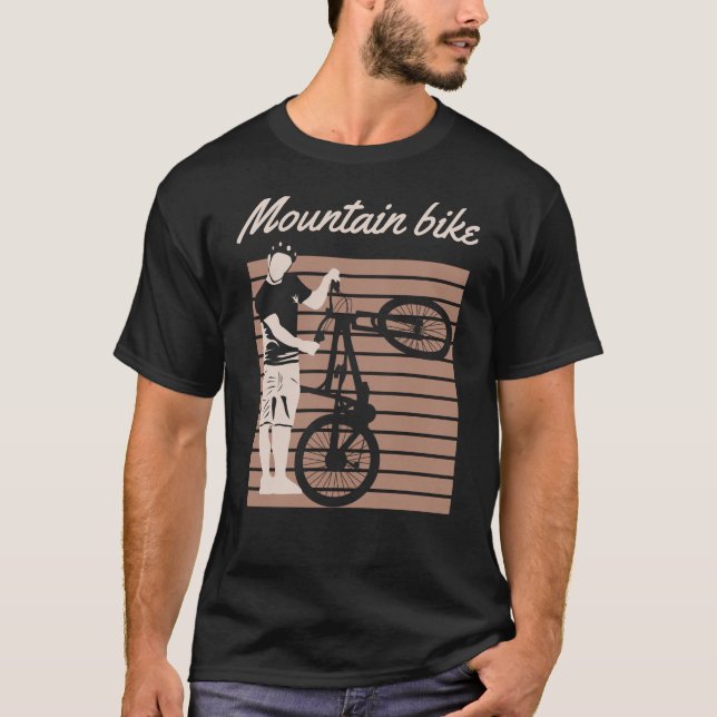 Mountain Bike Rider T Shirt (Framsida)