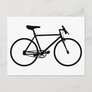 Mountain Bike Silhouette Vykort