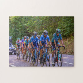 Mountain Bike Tävling Jigszle Puzzle Pussel