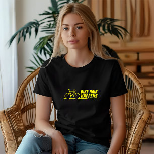 Mountain Bike Tjej Ironi gul svart T Shirt