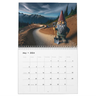 Mountain Bike Trail Gnome Calendar Kalender