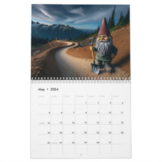 Mountain Bike Trail Gnome Calendar Kalender