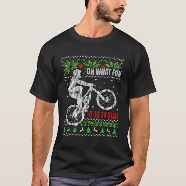 Mountain Bike Ugly jul Long-Sleeve T-Shirt (Framsida)
