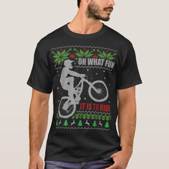 Mountain Bike Ugly jul Mountain Biking T Shirt (Framsida)