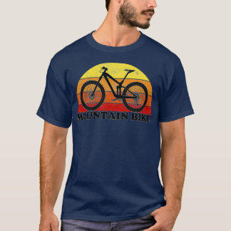 Mountain Bike Vintage Färg T Shirt