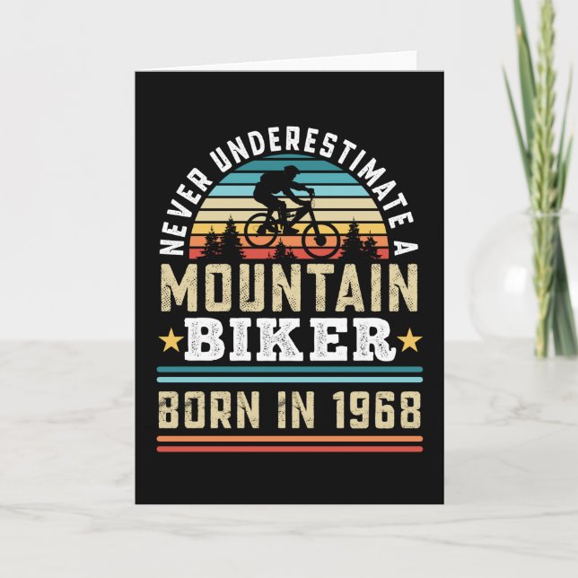 Mountain-Bikerna, född 1968, 60:e födelsedagsgifte Kort (Framsida)