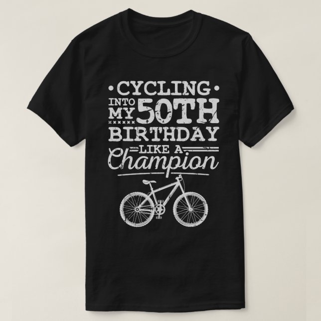 Mountain Biking 50:e födelsedagen Manar MTB T Shirt (Design framsida)