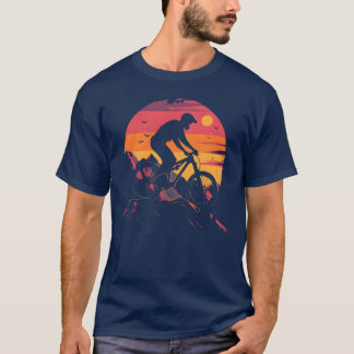 Mountain Biking 90-tals look retro T Shirt