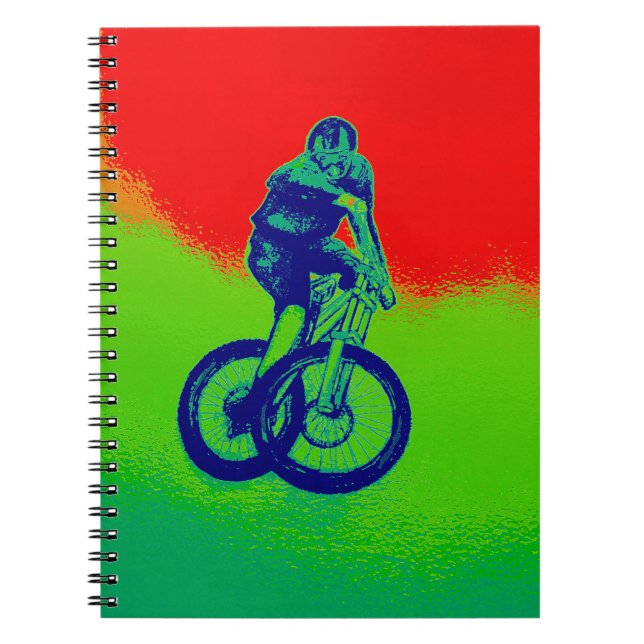Mountain Biking Anteckningsbok (Framsidan)