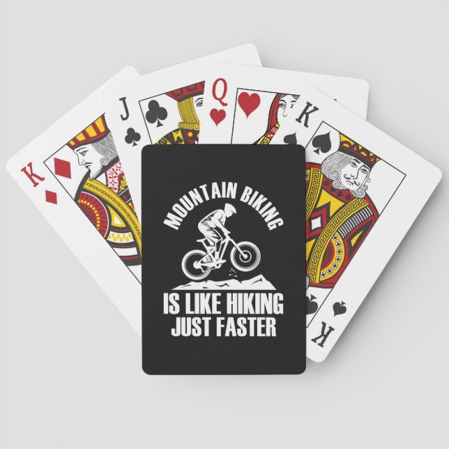 Mountain Biking är som att hysa snabbare Casinokort (Baksidan)
