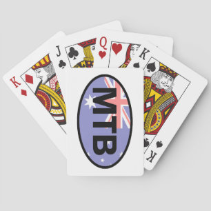 Mountain Biking Australia Flagga Spelkort