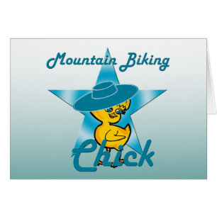 Mountain Biking Chick #7 Hälsningskort