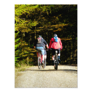MOUNTAIN BIKING FOTOTRYCK