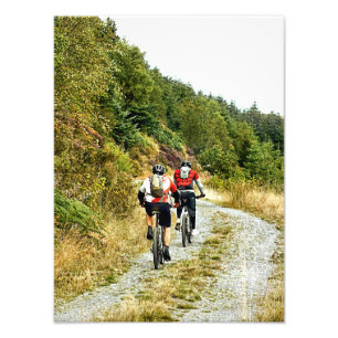 MOUNTAIN BIKING FOTOTRYCK